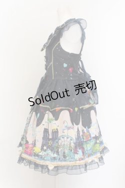 画像3: metamorphose / night carnivalリボンジャンパースカート  紺系 O-25-01-06-006-ME-OP-OW-OS