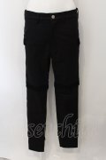MILKBOY / フリンジ PANTS パンツ  ブラック O-25-01-09-001-MB-PA-IG-ZI