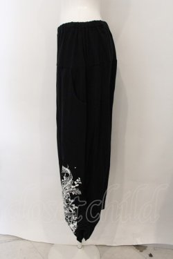 画像3: ALGONQUINS / Classic frame プリント ハーレム パンツ  ブラック O-25-01-09-003-AL-PA-IG-ZI