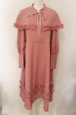 画像1: 【SALE】FLC / MINA*ケープワンピース M ピンク O-25-09-03-1004-LO-OP-IG-ZT024 (1)