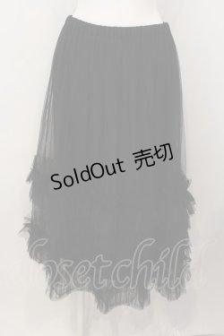 画像1: Jane Marple / Softtulle dress skirt スカート M クロ O-25-01-09-016-JM-SK-IG-OS