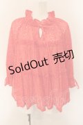 Jane Marple / Eyelet lace tiered blouse ブラウス M アカ O-25-01-09-022-JM-BL-IG-OS