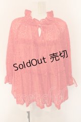 Jane Marple / Eyelet lace tiered blouse ブラウス M アカ O-25-01-09-022-JM-BL-IG-OS