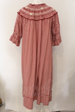 画像3: PINK HOUSE / スモッキング刺繍ギンガムチェックワンピース  アカ O-25-01-09-026-LO-OP-IG-ZS