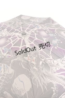 画像2: Qutie Frash / ワンタッチ折りたたみ傘  パープル O-25-05-30-1102-QU-ZA-IG-ZT386