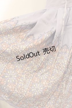 画像2: axes femme POETIQUE / ステンドグラス編み上げジャンパースカート M ラベンダー O-25-01-10-043-AX-OP-IG-OS