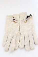 画像1: 【SALE】Maison de FLEUR / レーススリットグローブ  アイボリー O-25-05-27-1059-LO-ZA-OW-ZT432 (1)