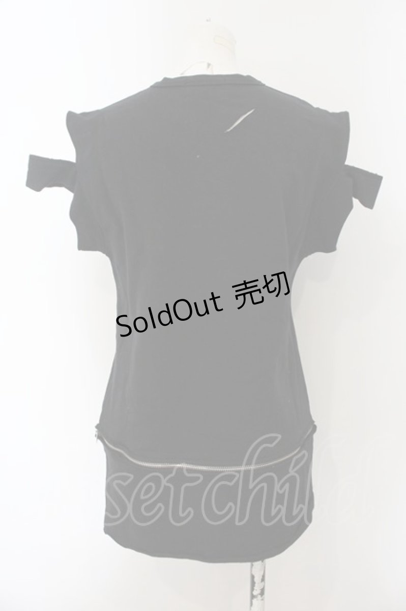 画像3: 【SALE】GLAVIL / スカルチェリーカットオフTシャツ  ブラック O-25-01-13-039-PU-TS-IG-ZT277 (3)