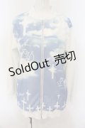 PEACE NOW / ヘヴン柄ジップアップ  ホワイト×サックス O-25-01-13-057-PU-TO-IG-OS