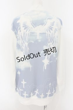 画像3: PEACE NOW / ヘヴン柄ジップアップ  ホワイト×サックス O-25-01-13-057-PU-TO-IG-OS