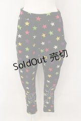 LISTEN FLAVOR / スターニットサルエルパンツ  ブラック O-25-01-13-060-PU-PA-IG-ZT302
