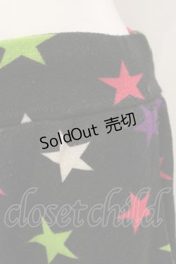 画像2: LISTEN FLAVOR / スターニットサルエルパンツ  ブラック O-25-01-13-060-PU-PA-IG-ZT302