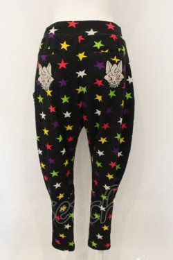 画像3: LISTEN FLAVOR / スターニットサルエルパンツ  ブラック O-25-01-13-060-PU-PA-IG-ZT302