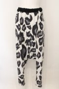 SUPER LOVERS / レオパードサルエルパンツ  ホワイト×ブラック×グレー O-25-01-13-063-PU-PA-IG-ZT277