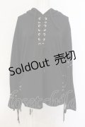 Drug Honey / レースアップパーカー  ブラック O-25-01-13-078-PU-TO-IG-ZT366