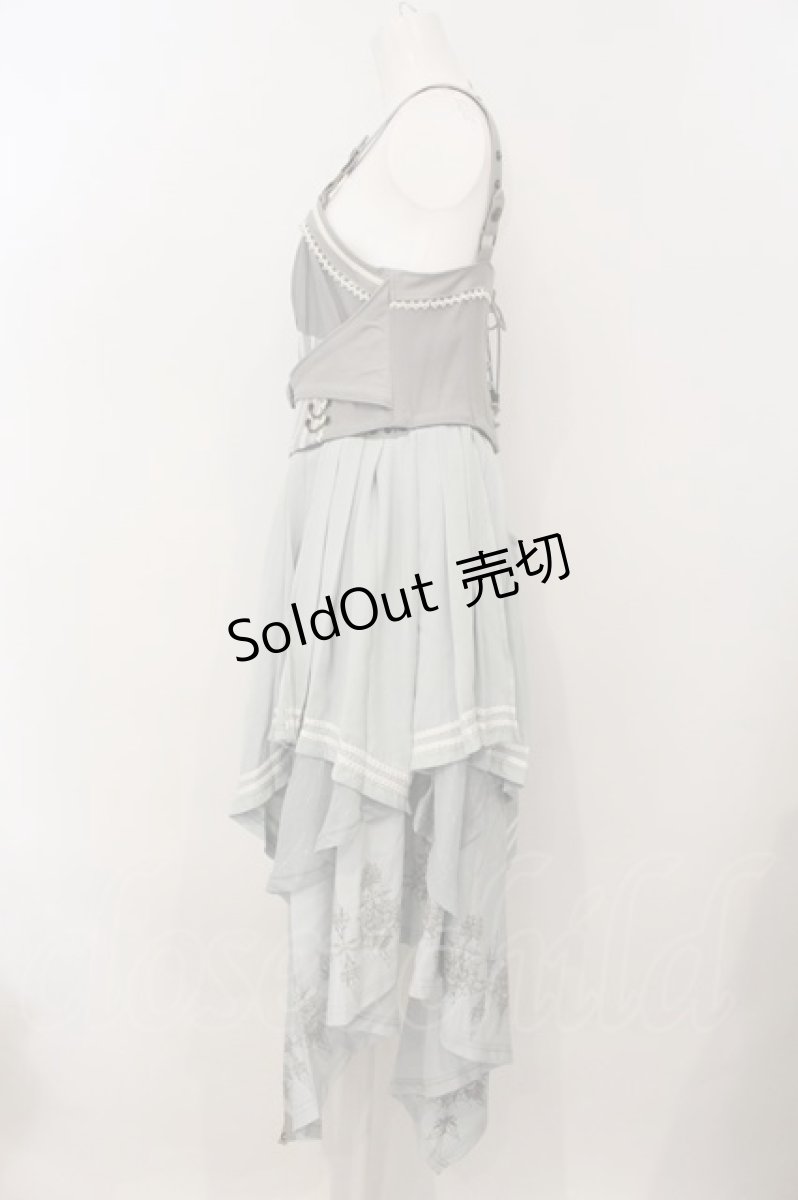 画像4: Ozz oneste / mysterious rose オーバースカート付きコルセット  ミントグレー O-25-01-13-083-OO-OP-IG-OS (4)