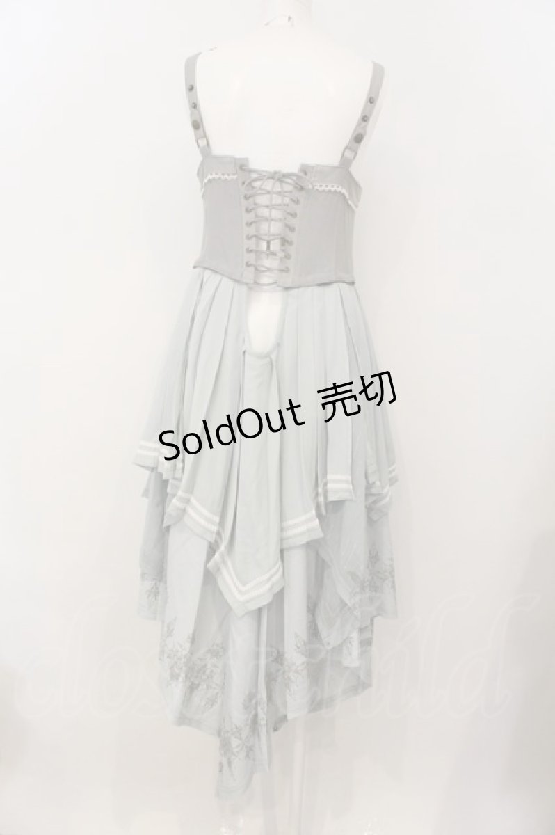 画像5: Ozz oneste / mysterious rose オーバースカート付きコルセット  ミントグレー O-25-01-13-083-OO-OP-IG-OS (5)