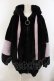 画像1: TRAVAS TOKYO / Drip Logo Faux Fur Hooodie  ブラック×パープル O-25-01-13-027-PU-CO-IG-ZT-C035 (1)