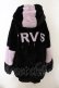 画像3: TRAVAS TOKYO / Drip Logo Faux Fur Hooodie  ブラック×パープル O-25-01-13-027-PU-CO-IG-ZT-C035 (3)