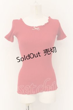 画像1: Katie / UNDER PRETTIES puff tee F アカ O-25-01-15-011-LO-TO-IG-OS