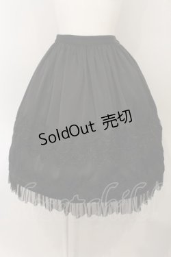 画像1: abilletage / nobleレースミディアムスカート  ブラック O-25-01-16-005-GO-SK-IG-ZI