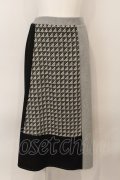 axes femme / パッチワークスカート  グレー×アカ×クロ O-25-01-16-076-AX-SK-IG-ZT014