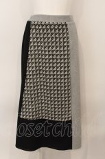 画像1: 【SALE】axes femme / パッチワークスカート  グレー×アカ×クロ O-25-01-16-076-AX-SK-IG-ZT014 (1)