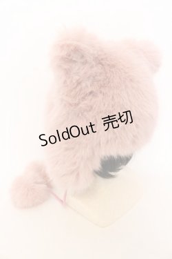 画像2: axes femme POETIQUE / くまみみファーキャップ  ピンク O-25-05-30-1086-AX-AC-OW-ZT-K019