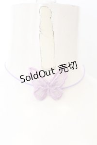 axes femme / レースワッペンチョーカー  ラベンダー O-25-05-30-1020-AX-AC-IG-ZT