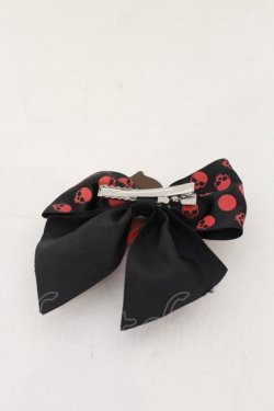 画像2: KREEP SVILLE666 / スカルチェリーリボンクリップ  レッド O-25-05-30-1100-PU-AC-IG-OS