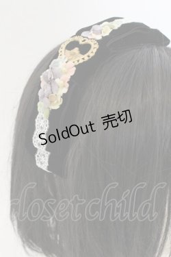 画像1: ＊fuwari＊ / ベルベットリボンカチューシャ  クロ O-25-01-17-041-LO-AC-IG-OS