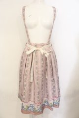 axes femme / ネモフィラ＆ポピー柄スカート M ピンクベージュ O-25-01-18-049-AX-SK-IG-ZY