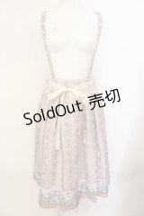 axes femme / ネモフィラ＆ポピー柄スカート M ピンクベージュ O-25-01-18-049-AX-SK-IG-ZY
