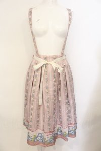 axes femme / ネモフィラ＆ポピー柄スカート M ピンクベージュ O-25-01-18-049-AX-SK-IG-ZY