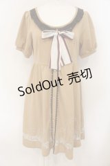 axes femme POETIQUE / 裾レース切替ニットチュニ  ブラウン O-25-01-18-014-AX-OP-IG-OS