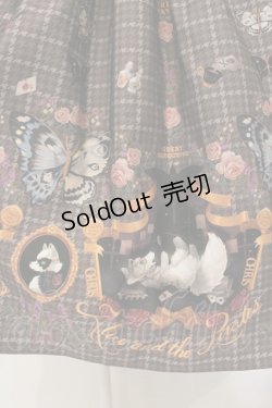 画像3: ALICE and the PIRATES / Dual face 〜phantom and truth〜柄ジャンパースカートII  ブラウン O-25-01-18-002-PA-OP-IG-OS