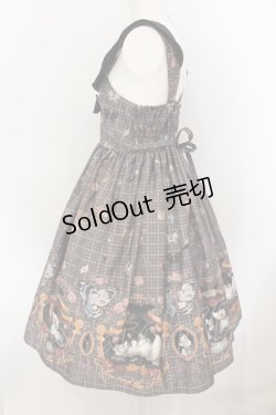 画像4: ALICE and the PIRATES / Dual face 〜phantom and truth〜柄ジャンパースカートII  ブラウン O-25-01-18-002-PA-OP-IG-OS