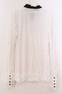 画像2: PUTUMAYO / リボンタイデザインカットソー  ホワイト×ブラック O-25-11-19-026-PT-TO-IG-OS