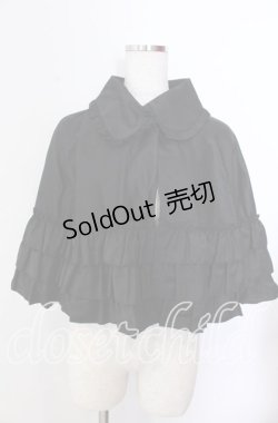 画像1: BPN / 3段フリルケープ Ｍ ブラック O-25-11-19-028-GO-JA-IG-OS