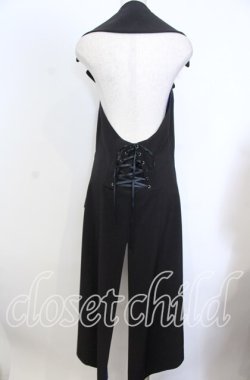 画像3: Moi-meme-Moitie / 後ろ編み上げ燕尾ジレ Man ブラック O-25-11-19-033-MO-JA-IG-OS