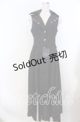 Moi-meme-Moitie / 衿ボタンフィッシュテールジレ 9号 ブラック O-25-11-19-034-MO-OP-IG-OS