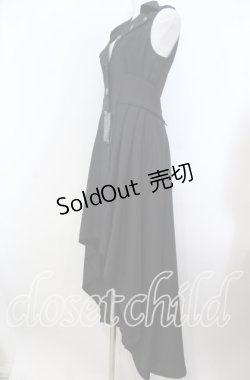 画像2: Moi-meme-Moitie / 衿ボタンフィッシュテールジレ 9号 ブラック O-25-11-19-034-MO-OP-IG-OS