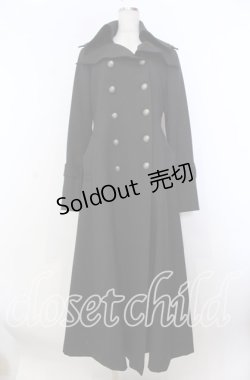 画像1: ATELIER BOZ / バーグマントレンチコート  ブラック O-25-11-19-035-EL-CO-IG-OS