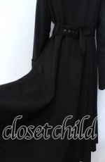 画像3: ATELIER BOZ / バーグマントレンチコート  ブラック O-25-11-19-035-EL-CO-IG-OS (3)