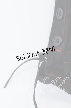 画像2: 【SALE】Deorart / ステッチハーフパンツ ｆ ブラック×レッド O-25-11-19-036-PU-PA-IG-ZT036