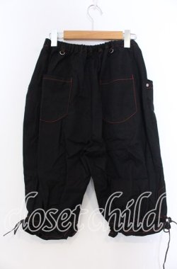 画像3: Deorart / ステッチハーフパンツ ｆ ブラック×レッド O-25-11-19-036-PU-PA-IG-OS