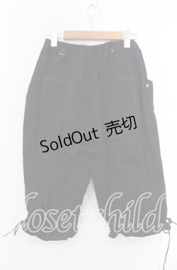 画像3: 【SALE】Deorart / ステッチハーフパンツ ｆ ブラック×レッド O-25-11-19-036-PU-PA-IG-ZT036