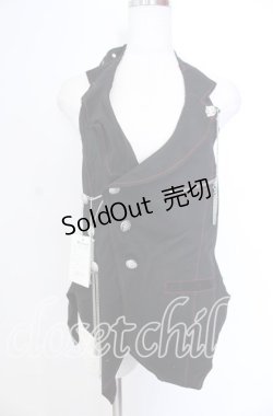 画像1: Deorart / ホルターネックベスト  ブラック O-25-11-19-037-PU-TO-IG-OS