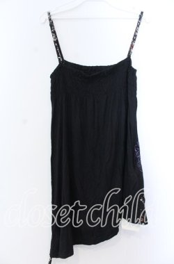 画像2: gouk / サイドギャザーシャーリングキャミソール  ブラック O-25-11-19-039-GO-TO-IG-OS