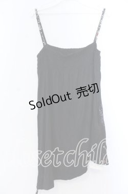 画像2: gouk / サイドギャザーシャーリングキャミソール  ブラック O-25-11-19-039-GO-TO-IG-OS